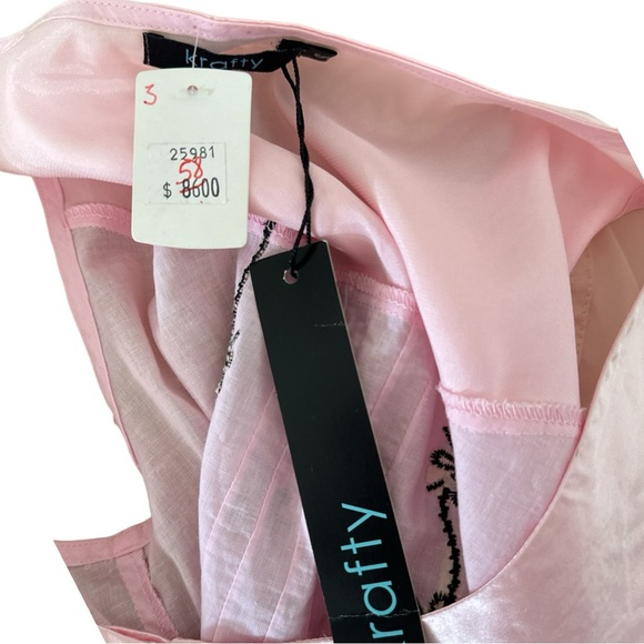 Krafty Pink Tunic Mini Dress Loungewear NWT Size Small - Picture 5 of 5